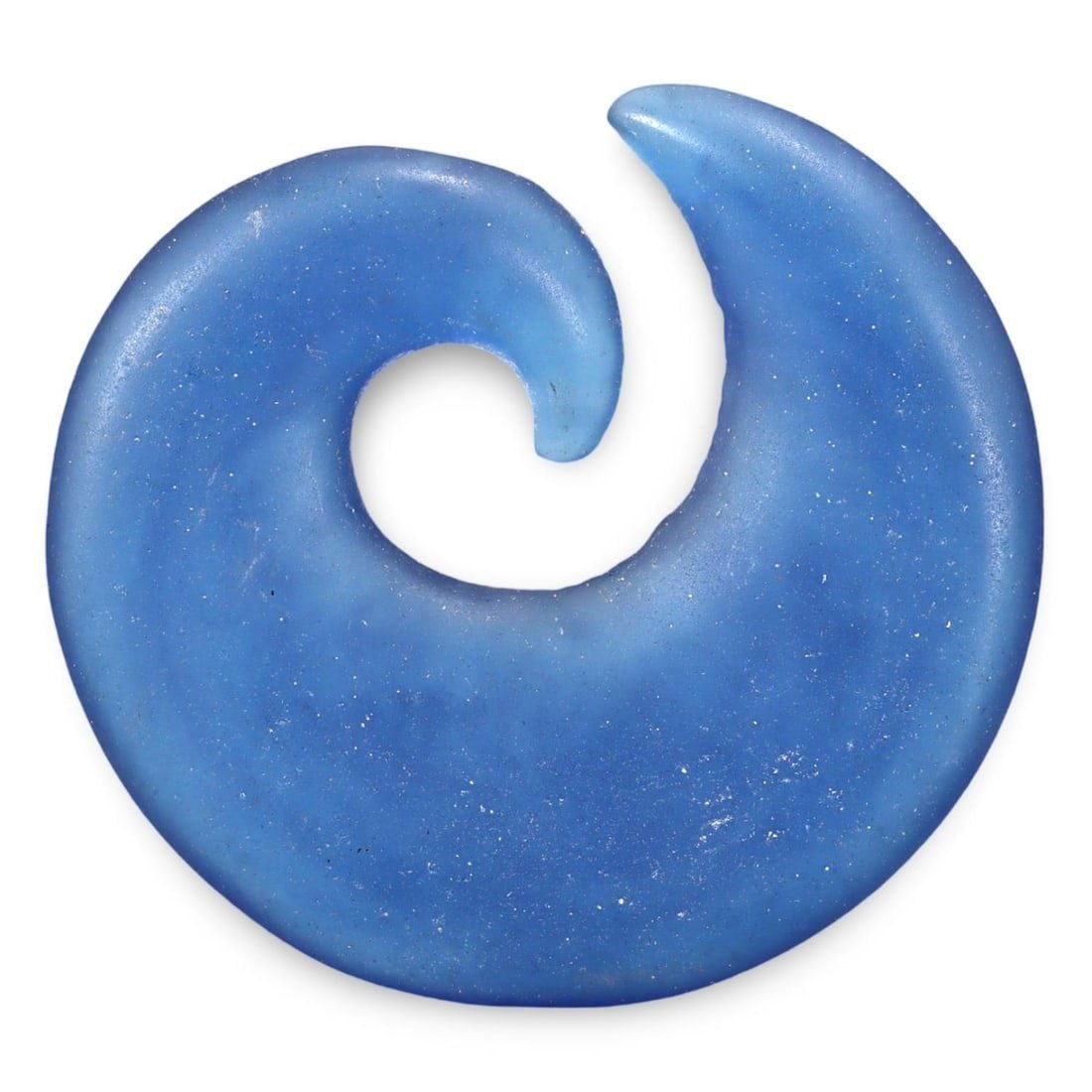 Early Anglo-Saxon Squat Barrel-Shaped Monochrome Glass Bead, Early 5th - Mid 7th Century (1 of 2)