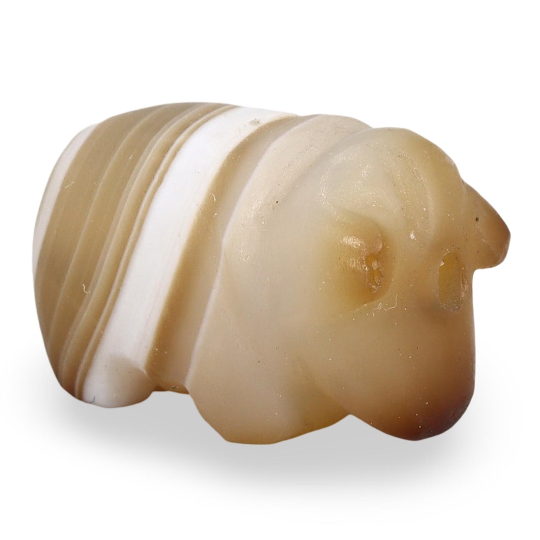 Ancient Medieval Burmese Pyu Pagan Onyx Elephant Amulet, 9th-13th Century (1 of 3)