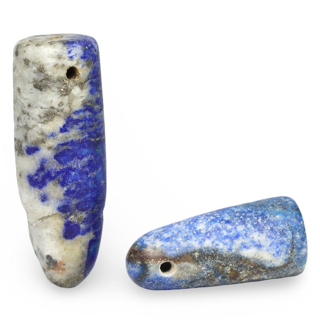 Ancient Coptic Byzantine Egyptian Carved Lapis Lazuli Pillar Amulets, 4th-7th Century (1 of 1)