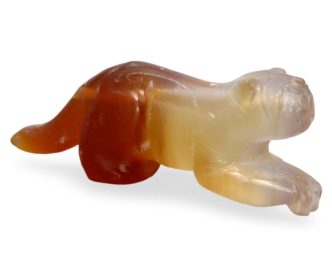 Antique Burmese Pyu Zoomorphic Tiger Carnelian Amulet Bead: [No Reserve] Hi everyone, I am Mark, curating this special World's Beads Treasure Hunt for UNICEF. Every lot starts at just 15 with no reserve, no matter the cost. You determine the final price! We've
