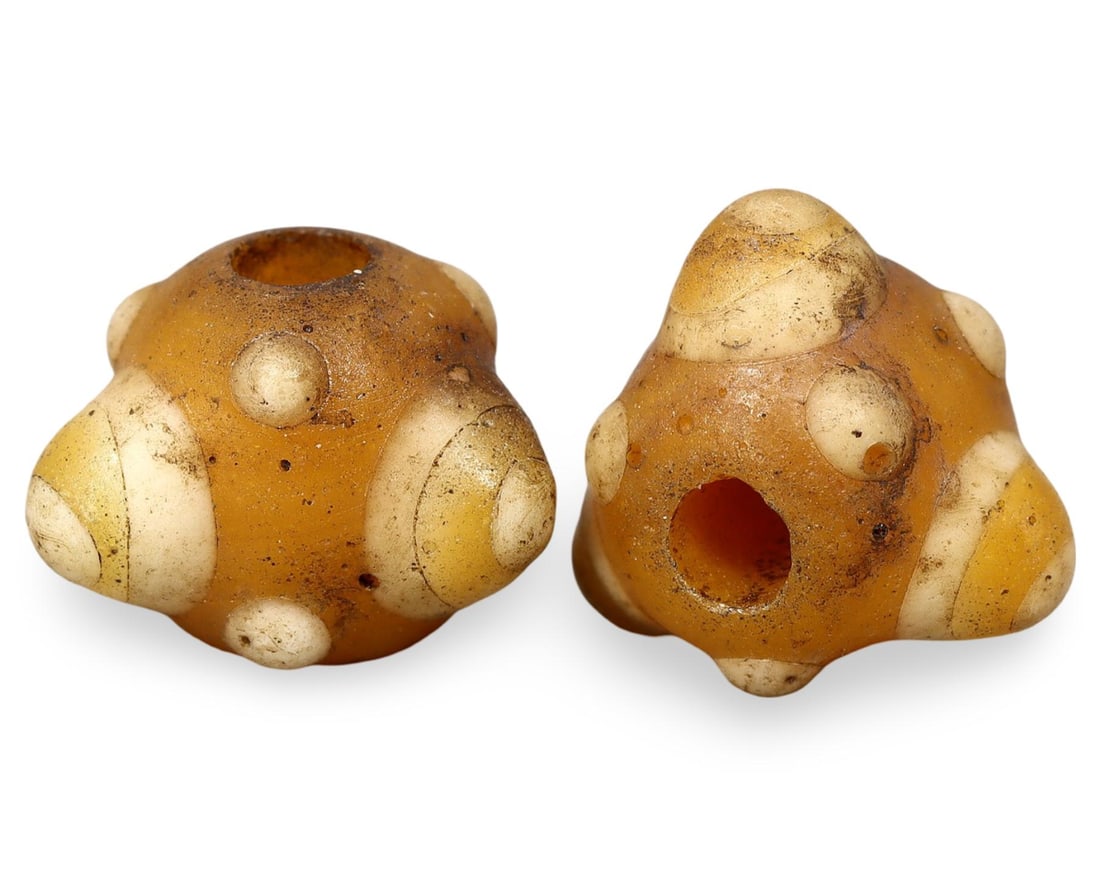 Antique Viking Scandinavian Protruding Eye Beads: [No Reserve] Hi everyone, I am Mark, curating this special World's Beads Treasure Hunt for UNICEF. Every lot starts at just 15 with no reserve, no matter the cost. You determine the final price! We've