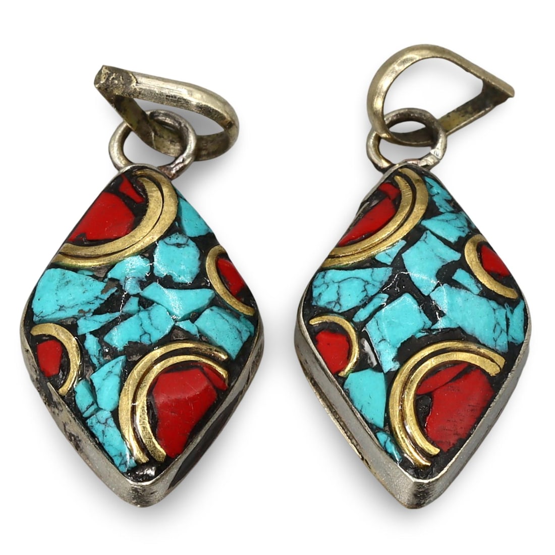 Antique Sino-Tibetan Gems Inlaid Silver Earrings: [No Reserve] Hi everyone, I am Mark, curating this special World's Beads Treasure Hunt for UNICEF. Every lot starts at just 15 with no reserve, no matter the cost. You determine the final price! We've