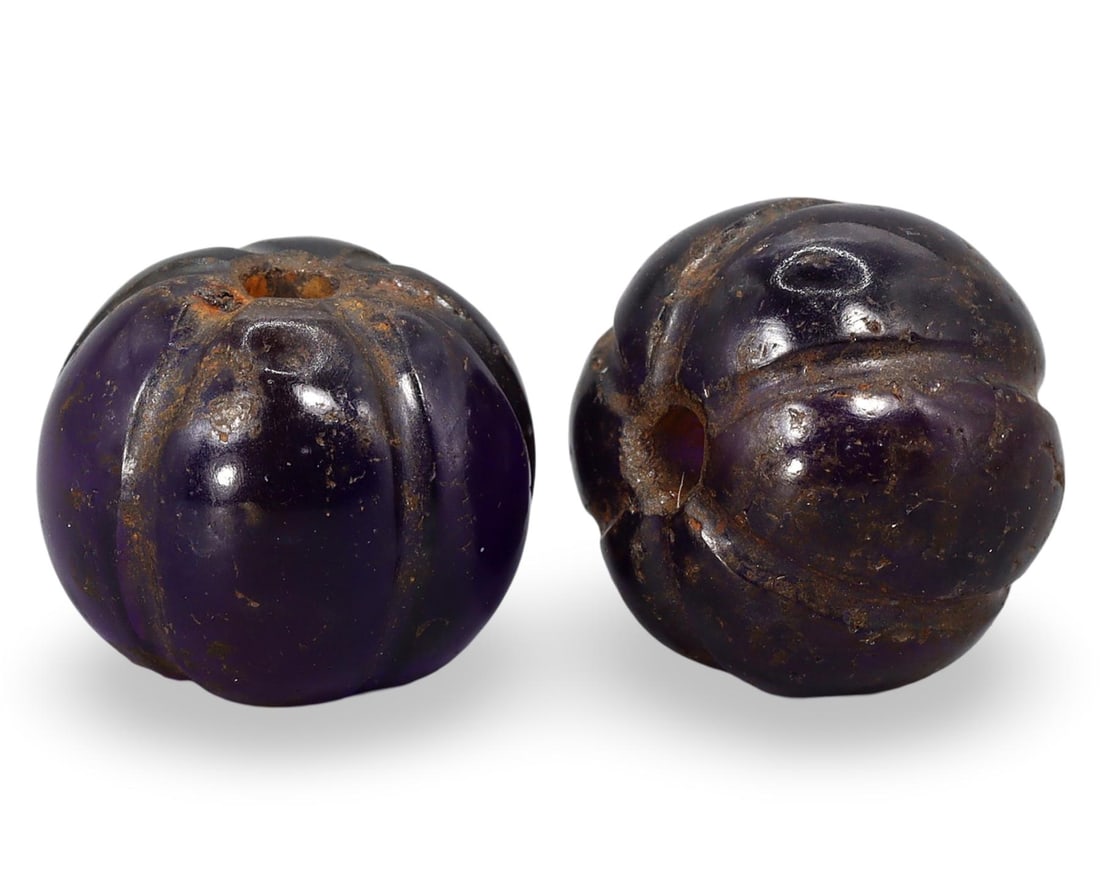 Antique Mughal Empire Melon-seed Amethyst Beads: [No Reserve] Hi everyone, I am Mark, curating this special World's Beads Treasure Hunt for UNICEF. Every lot starts at just $15 with no reserve, no matter the cost. You determine the final price! We'v