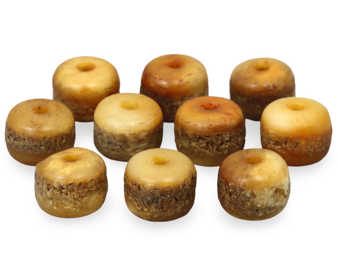 Antique Tibetan Hand-Carved Yak Bone Spacer Beads: [No Reserve] Hi everyone, I am Mark, curating this special World's Beads Treasure Hunt for UNICEF. Every lot starts at just 15 with no reserve, no matter the cost. You determine the final price! We've