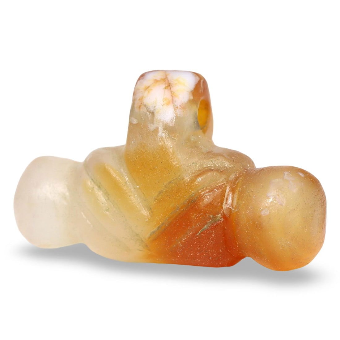 Ancient Middle Medieval Tibeto-Burmese Carnelian Amulet Bead, 9th-13th Century (1 of 3)