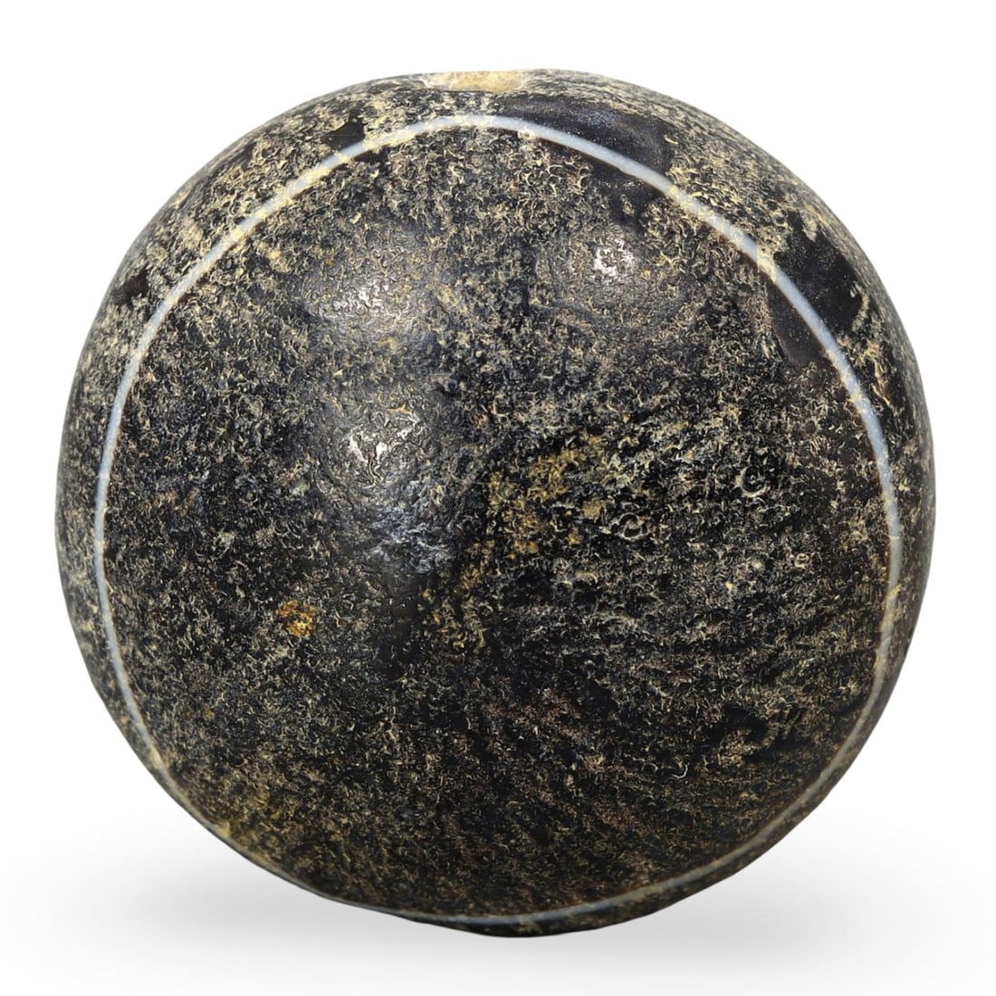 Ancient Middle Medieval Sino-Tibetan Agate Luk Mik Goat Eye Bead, 11th-13th Century (1 of 2)