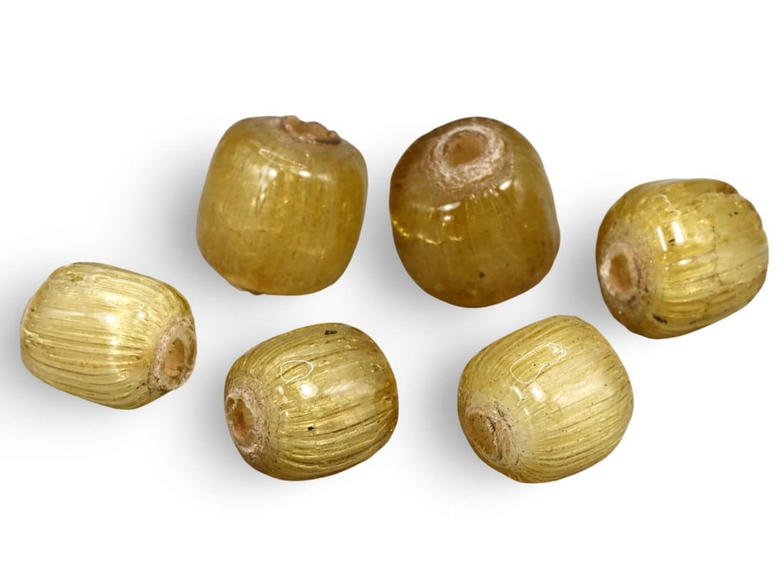 Post Medieval Gold Leaf Glass Beads Reminiscent of Hellenistic Style, 19th-20th Century (1 of 1)