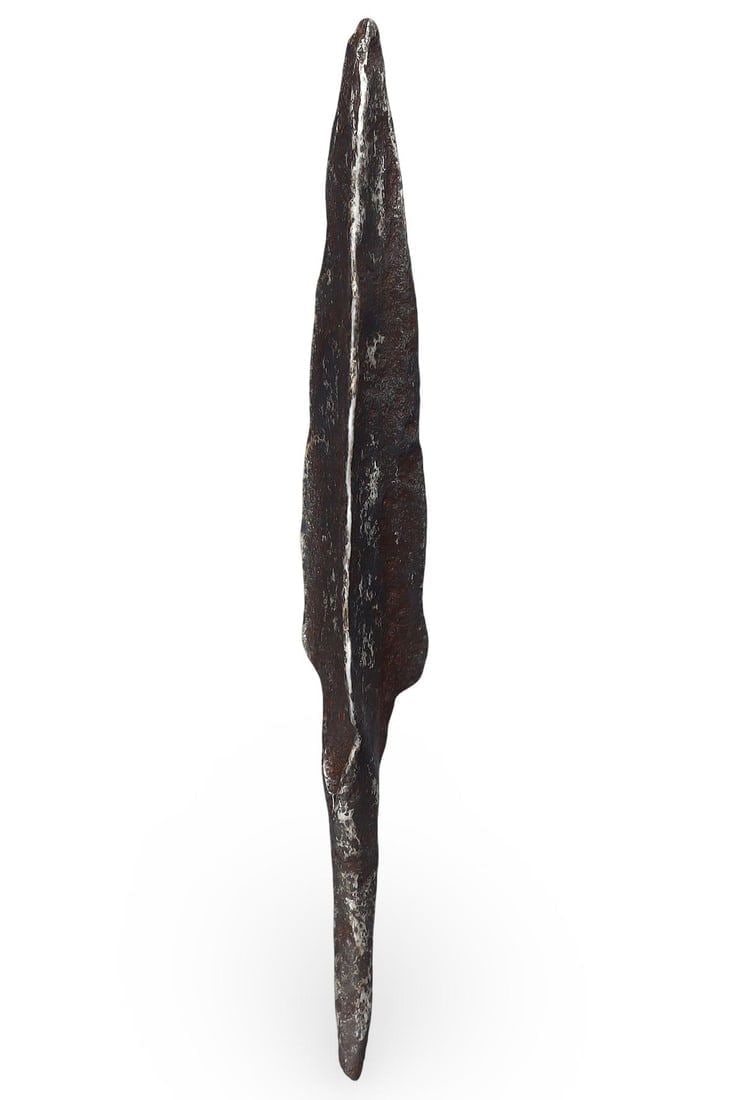 Ancient Scythian Trilobate Bladed Copper Alloy Iron Arrowhead, 7th-3rd Century BC (1 of 2)