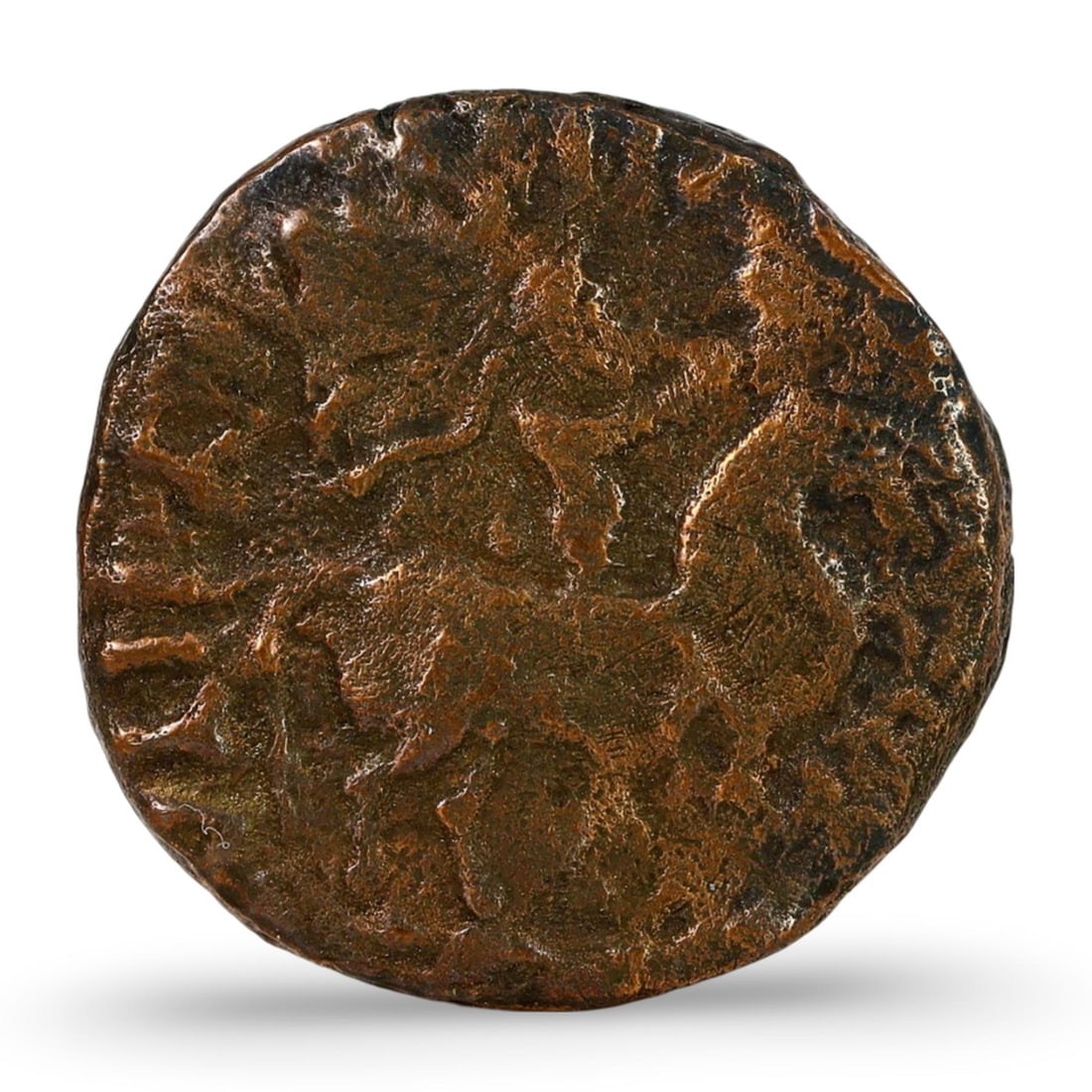 Ancient Classical Hellenistic Indo-Greek Bronze Coin, (19mm, 7.94g) (1 of 2)