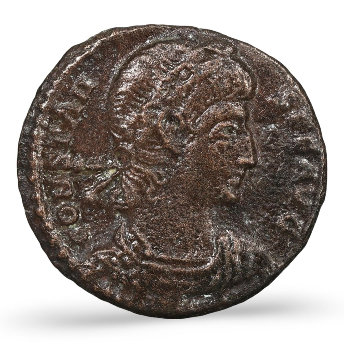 Ancient Roman Emperor's Portrait and Mythological Scene Bronze Coin, (15mm, 1.71g): [No Reserve] Welcome to Auction 28 - Classical Medieval Coins & Relics! This exclusive event showcases an extraordinary collection of classical coins and authentic Viking to Medieval bronze jewelry. O