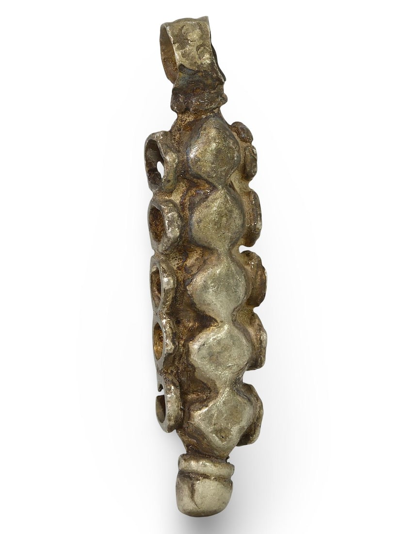 Ancient Medieval Viking Celtic HackSilver Pendant, 11th-13th Century (1 of 2)