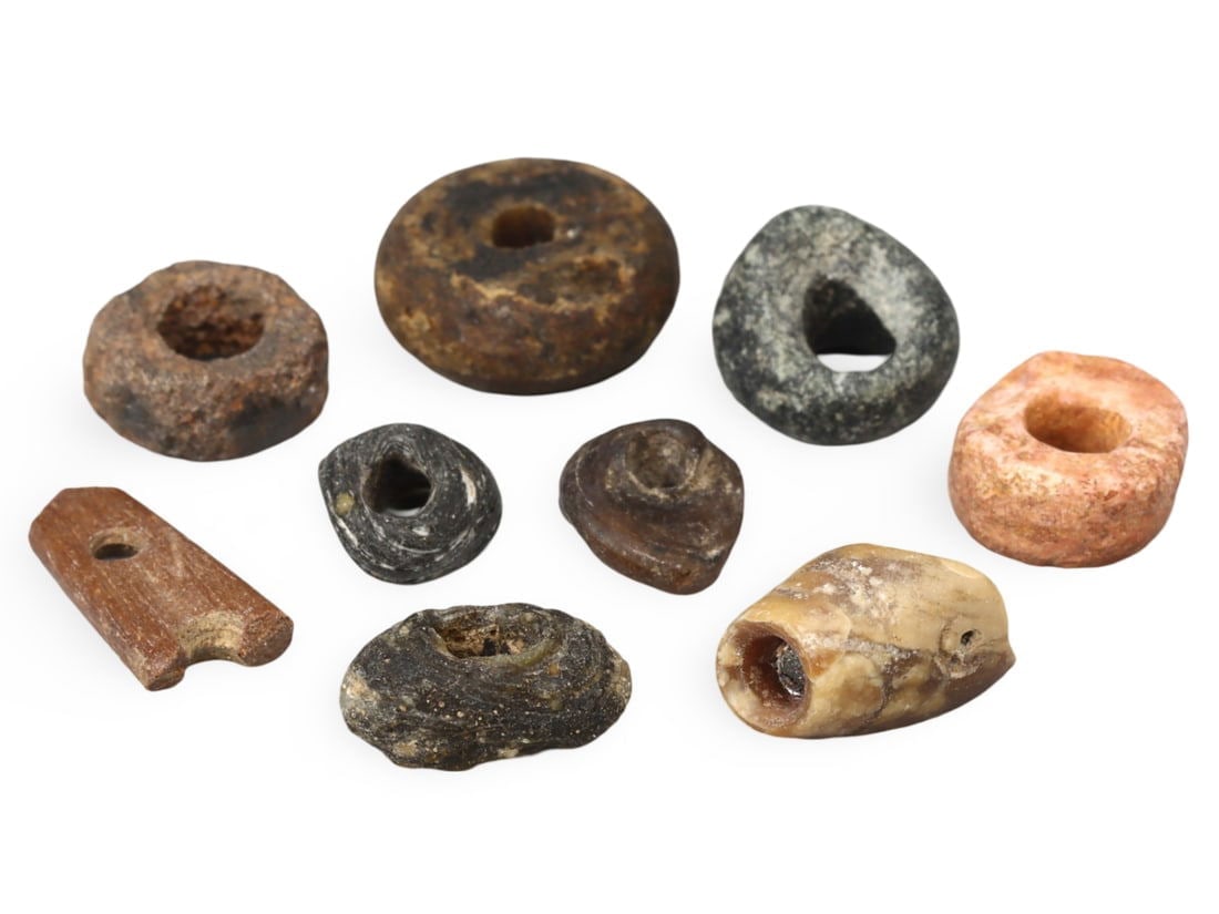 Lot of Ancient Anatolian Archeological Findings Beads, 4000-2000 BCE: [No Reserve] Welcome to Auction 28 - Classical Medieval Coins & Relics! This exclusive event showcases an extraordinary collection of classical coins and authentic Viking to Medieval bronze jewelry. O