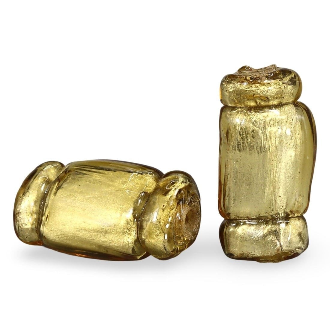 Post Medieval Gold Leaf Glass Beads Reminiscent of Hellenistic Style, 19th-20th Century (1 of 1)