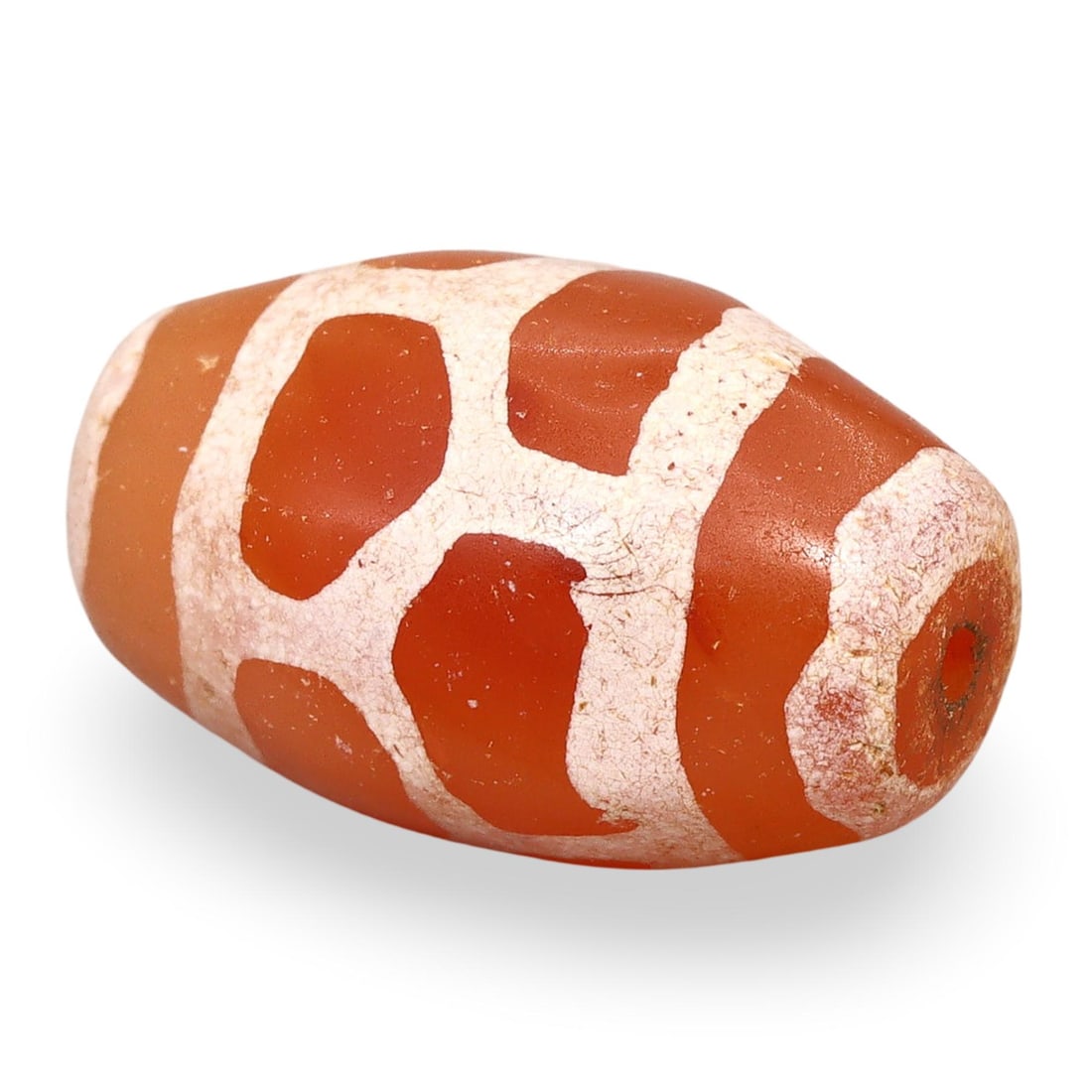 Medieval Tibeto-Burmese Etched Decorated Carnelian Bead: [No Reserve] Welcome to Auction 28 - Classical Medieval Coins & Relics! This exclusive event showcases an extraordinary collection of classical coins and authentic Viking to Medieval bronze jewelry. O