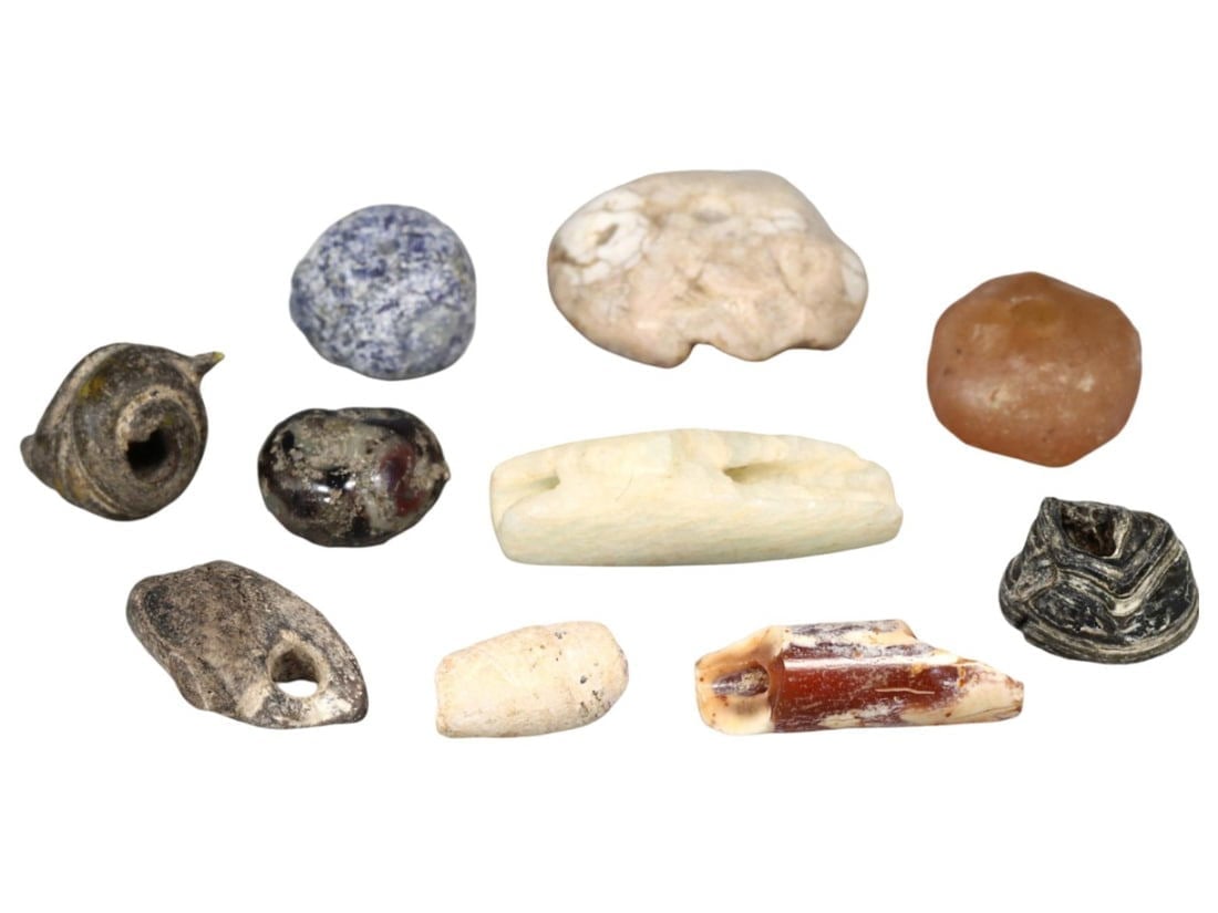 Ancient Early Medieval Eurasia Silk Road Stone Beads, 5th-10th Century (1 of 1)