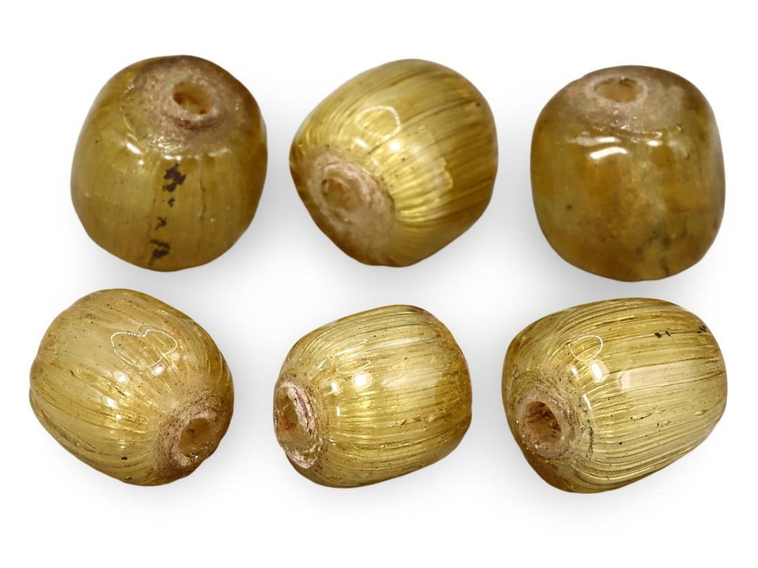 Post Medieval Gold Leaf Glass Beads Reminiscent of Hellenistic Style, 19th-20th Century (1 of 1)