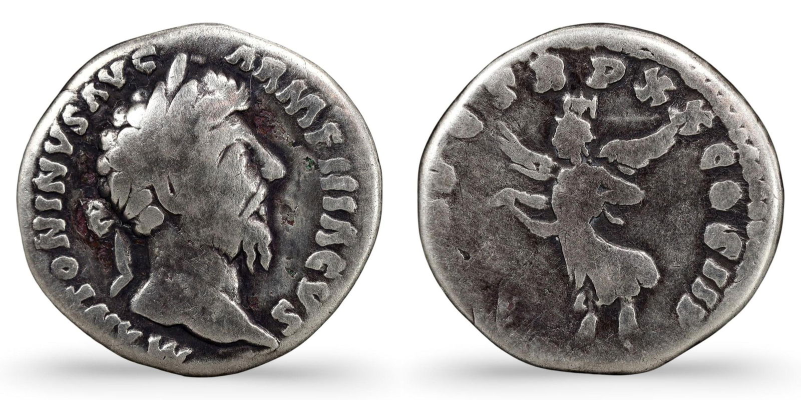 Authentic Ancient Roman Silver Denarius Coin, (17mm, 2.83g) (1 of 3)