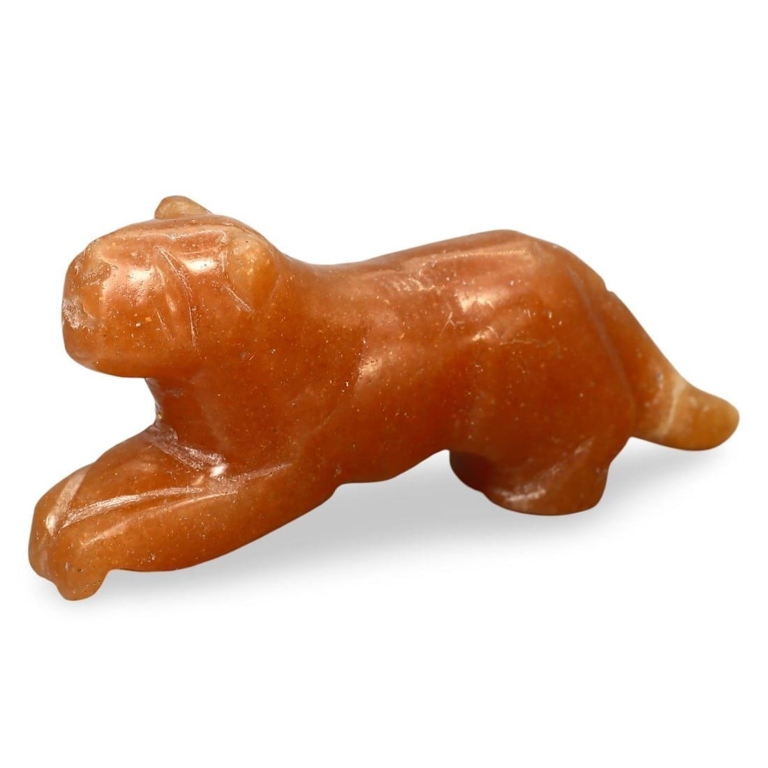 Ancient Burmese Pagan Period Pyu Zoomorphic Tiger Amulet Bead, 9th-13th Century: Ancient Burmese Pagan Period Pyu Zoomorphic Tiger Amulet Bead, 9th-13th Century