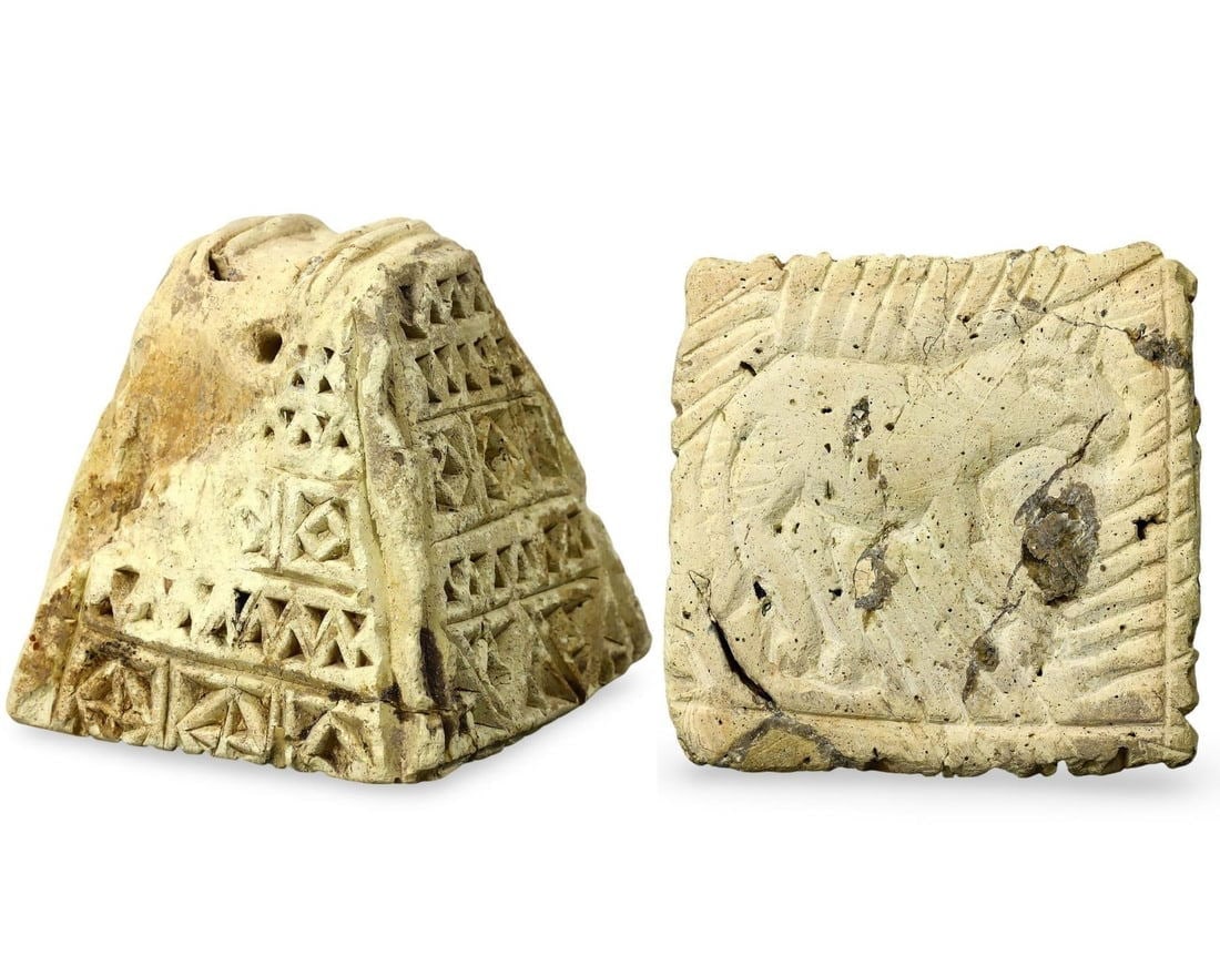 Ancient Medieval Mongol Empire Golden Horde Pyramid Stamp Seal, 13th-14th Century: Ancient Medieval Mongol Empire Golden Horde Pyramid Stamp Seal, 13th-14th Century
