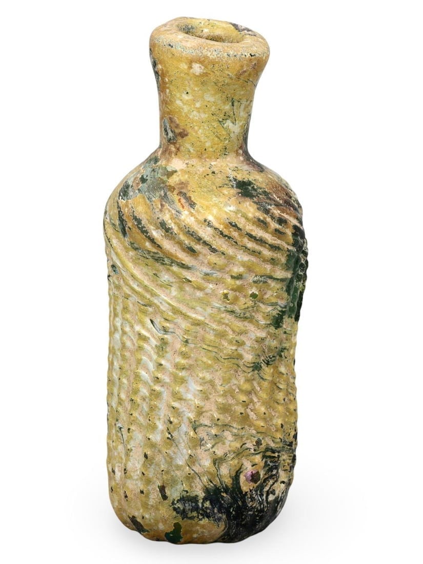 Ancient Roman Medical Glass Bottle, 1st-3rd Century: Ancient Roman Medical Glass Bottle, 1st-3rd Century