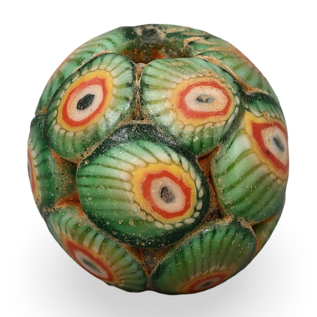 Medieval Islamic Culture Stratified Eye Glass Bead: Medieval Islamic Culture Stratified Eye Glass Bead