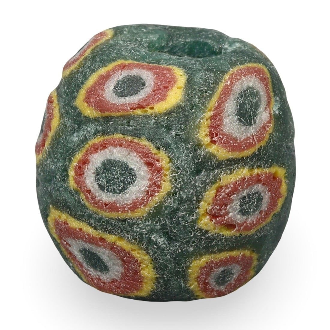 Ancient Medieval Islamic Culture Stratified Eye Glass Bead, 9th-11th Century: Ancient Medieval Islamic Culture Stratified Eye Glass Bead, 9th-11th Century