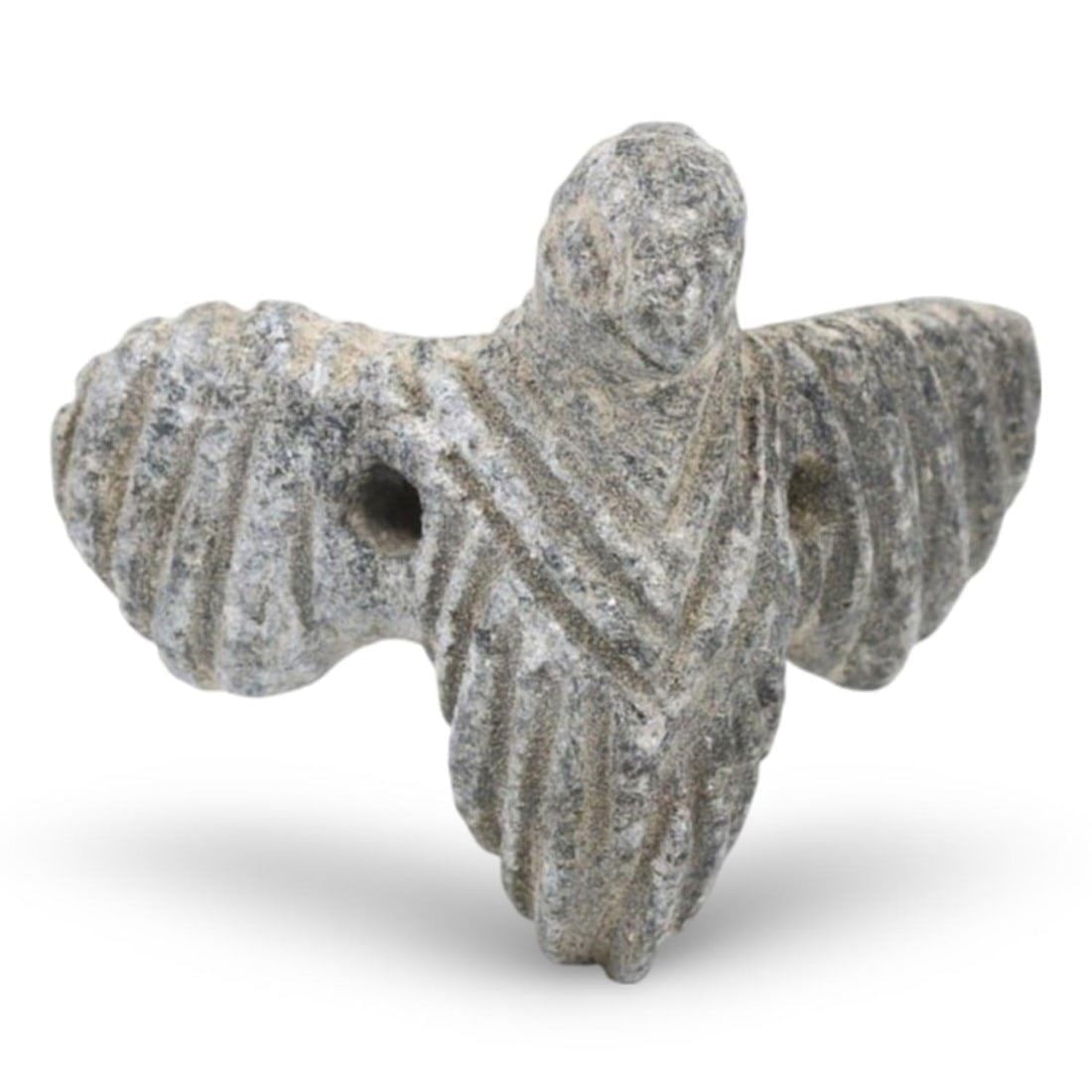 Ancient Egyptian Vulture with Spread Wings Figurine, Late Period-Ptolemaic Period: Ancient Egyptian Vulture with Spread Wings Figurine, Late Period-Ptolemaic Period