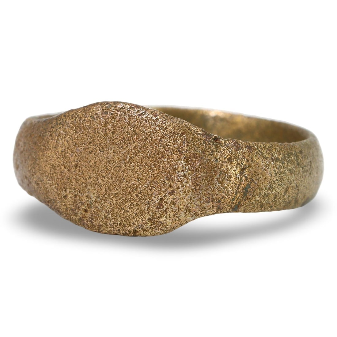 Ancient Medieval Viking Gold Gilt Copper or Bronze Ring, 9th-11th Century (1 of 2)