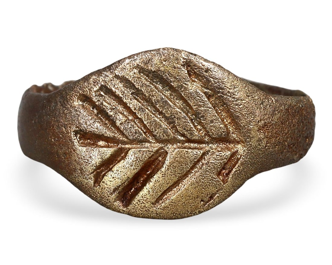 Authentic Ancient Medieval Viking / Celtic / Anglo-Saxon Bronze Ring, 11th-13th Century: Authentic Ancient Medieval Viking / Celtic / Anglo-Saxon Bronze Ring, 11th-13th Century