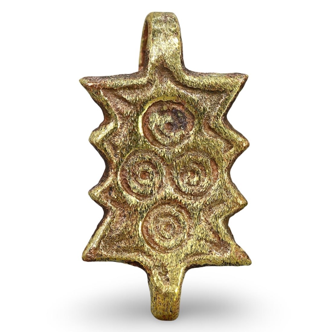 Ancient Roman Geometric Patterns Bronze Amulet (1 of 2)
