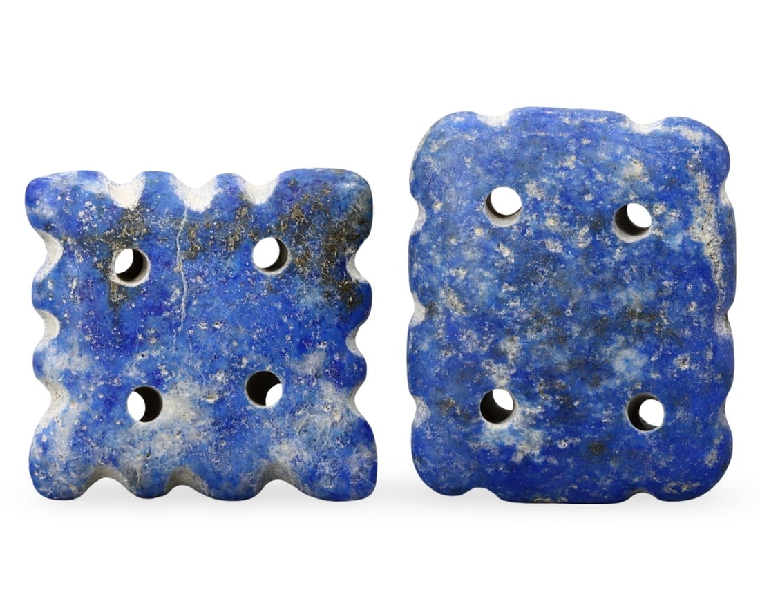 Ancient Middle Medieval Nishapur Silk Road Lapis Lazuli Amulet Beads: Ancient Middle Medieval Nishapur Silk Road Lapis Lazuli Amulet Beads
