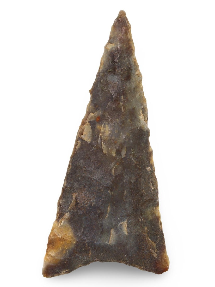 Authentic Ancient Native American Flint Arrowhead Prehistoric Artifact: Authentic Ancient Native American Flint Arrowhead Prehistoric Artifact