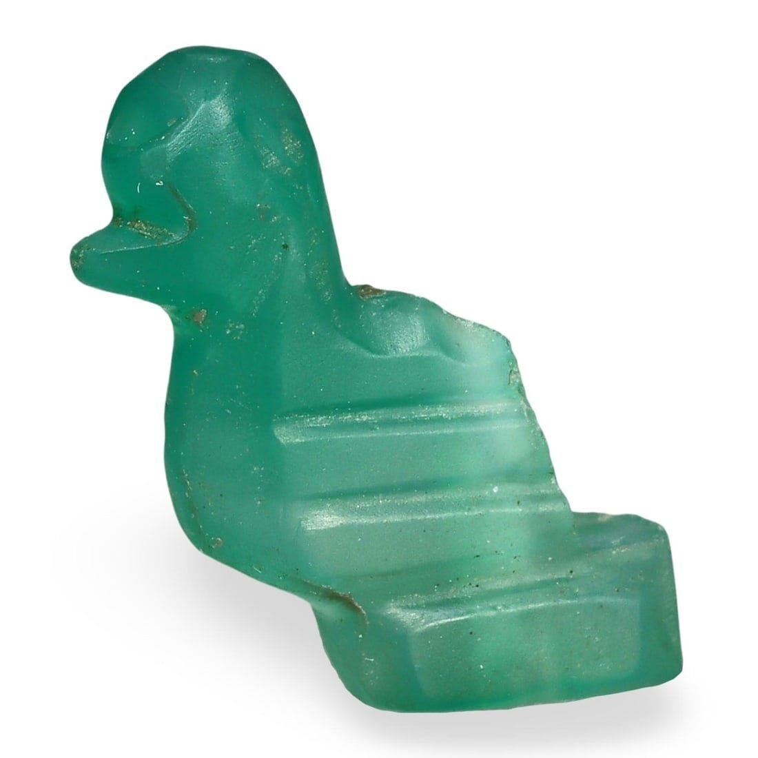Ancient Medieval Pagan Period Pyu Aventurine Jade Bird Amulet Bead, 9th-13th Century (1 of 3)