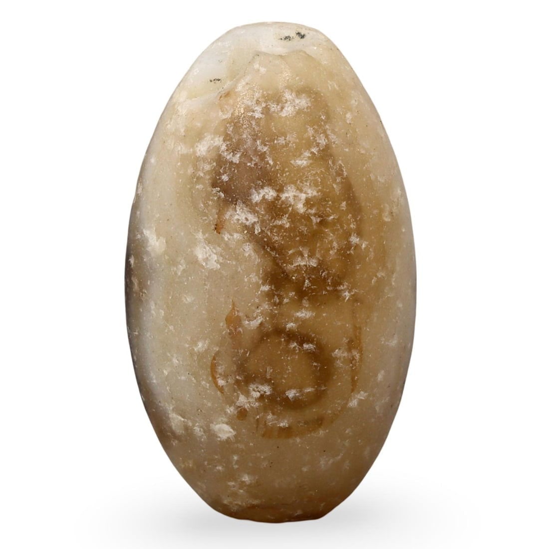 Ancient Late Medieval Sino-Tibetan Agate Bead, 14th-15th Century (1 of 2)