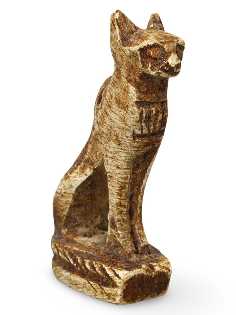 Antique Post Medieval Egyptian Grand Tour Bastet Cat Figurine (1 of 2)