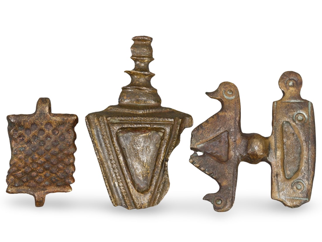 Lot of Ancient Roman - Medieval Viking Bronze Ornaments Artifacts: Lot of Ancient Roman - Medieval Viking Bronze Ornaments Artifacts