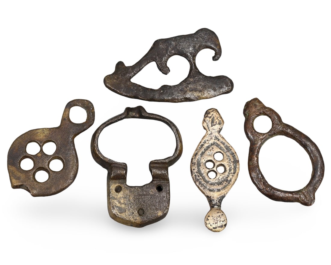 Lot of Ancient Roman - Medieval Viking Bronze Ornaments Artifacts: Lot of Ancient Roman - Medieval Viking Bronze Ornaments Artifacts