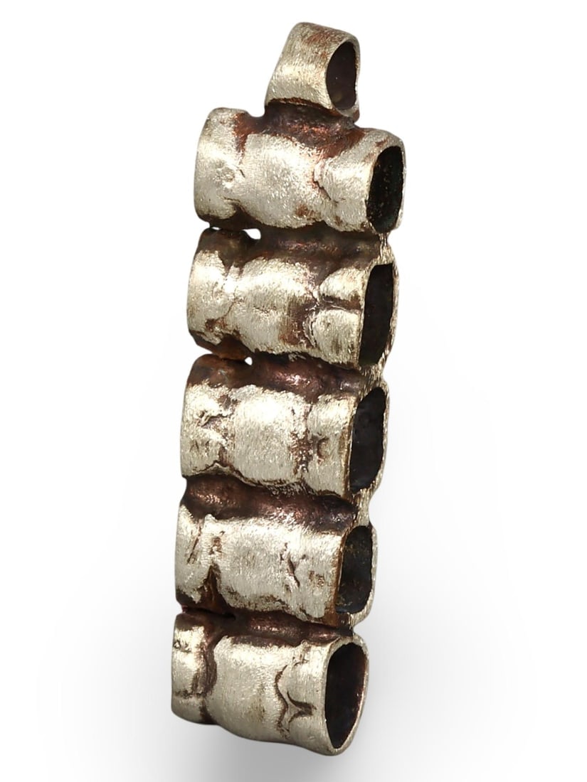 Ancient Medieval Viking Celtic HackSilver Pendant, 11th-13th Century (1 of 2)