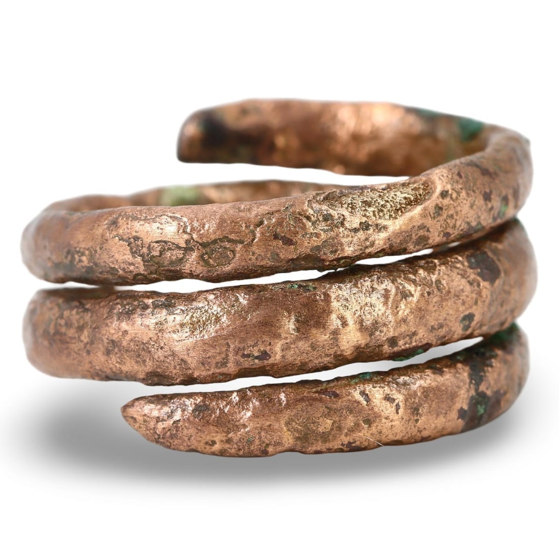 Authentic Ancient Medieval Viking / Celtic / Anglo-Saxon Copper Ring, 11th-13th Century (1 of 3)