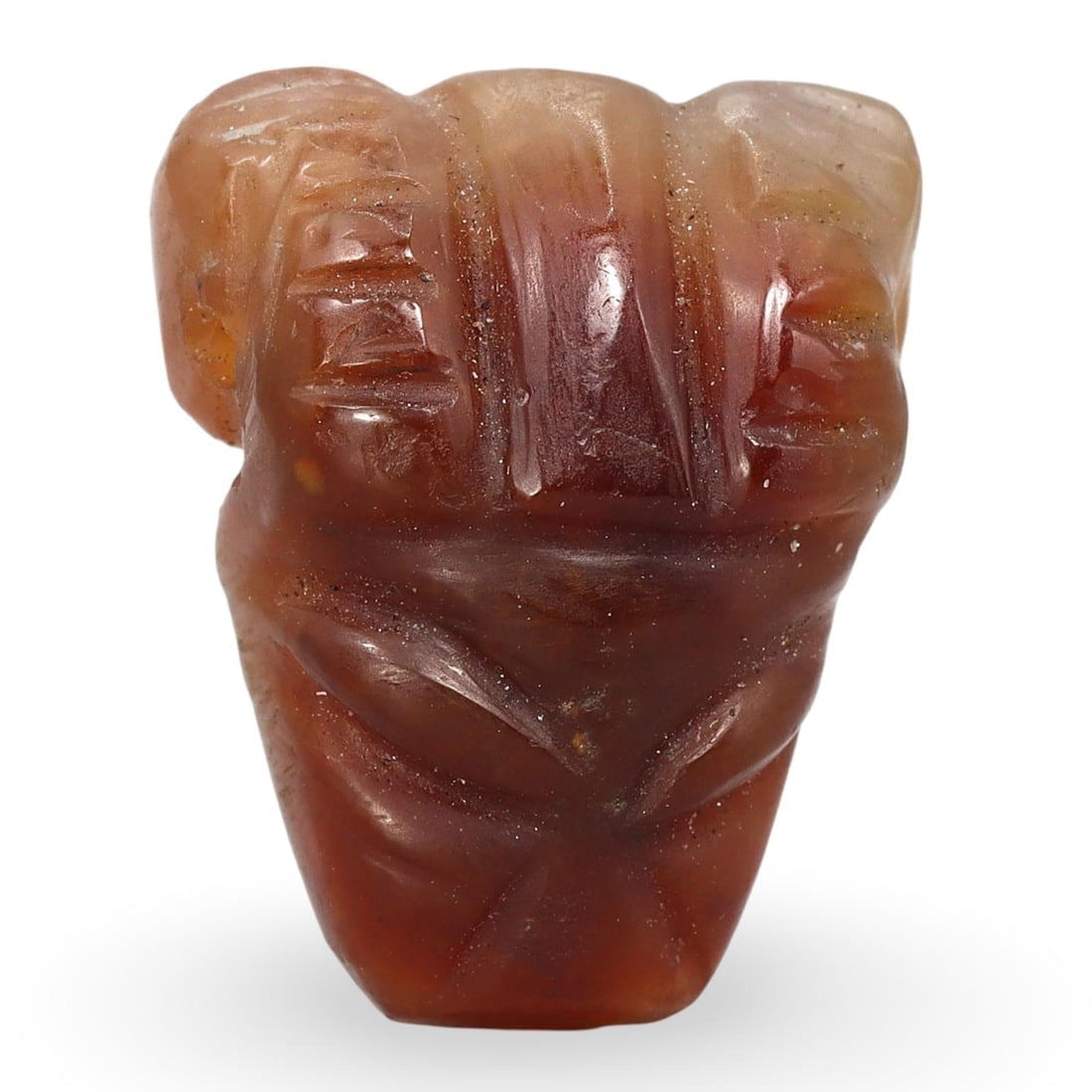 Ancient Medieval Burmese Pyu Pagan Zoomorphic Amulet Bead, 9th-13th Centur: We are delighted to present an extraordinary collection of jewelry and artifacts spanning various historic European periods. Our selection ranges from Ancient Roman, Byzantine, and Early Medieval to L