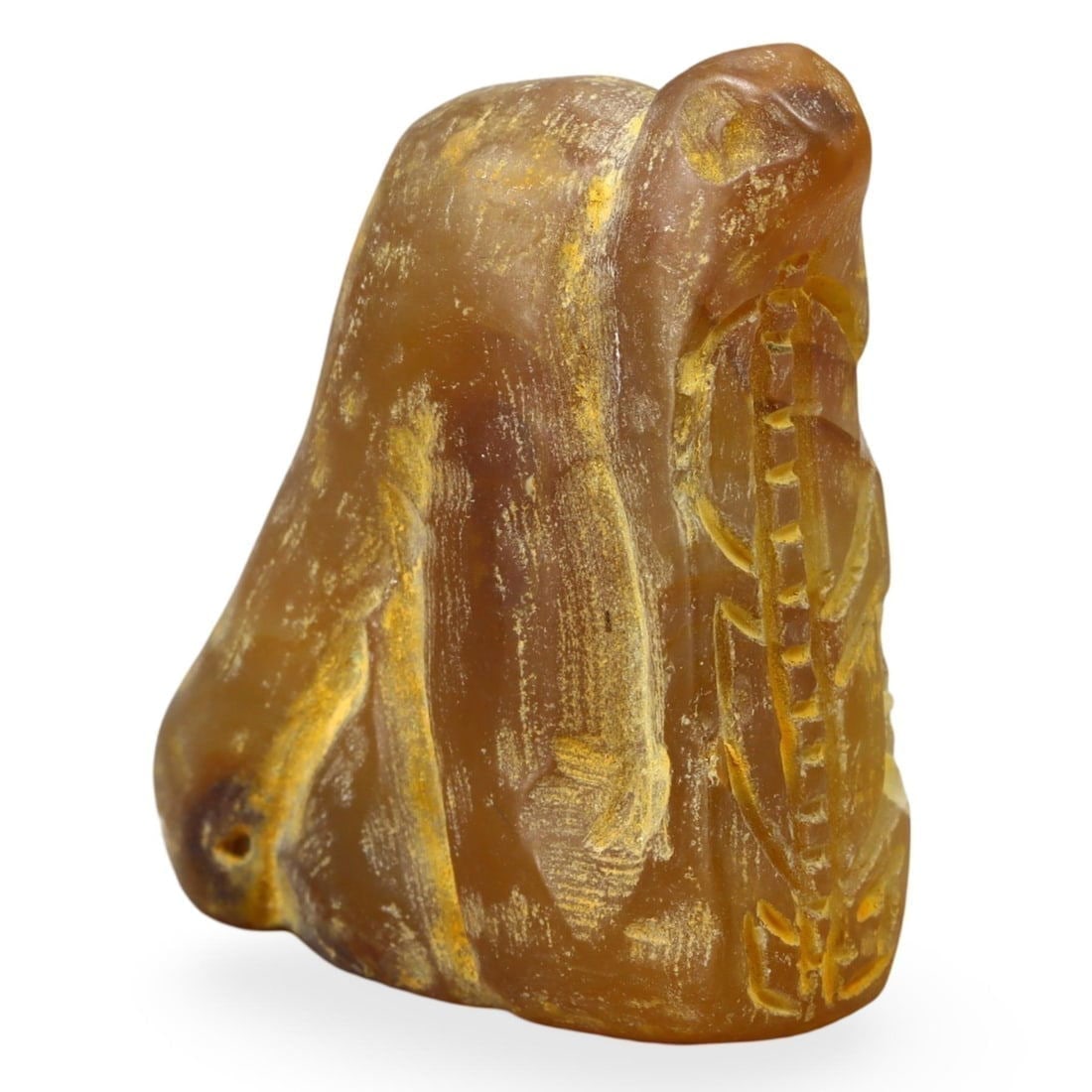 Post Medieval South Arabia Carnelian Snake Amulet, 18th-19th Century (1 of 3)