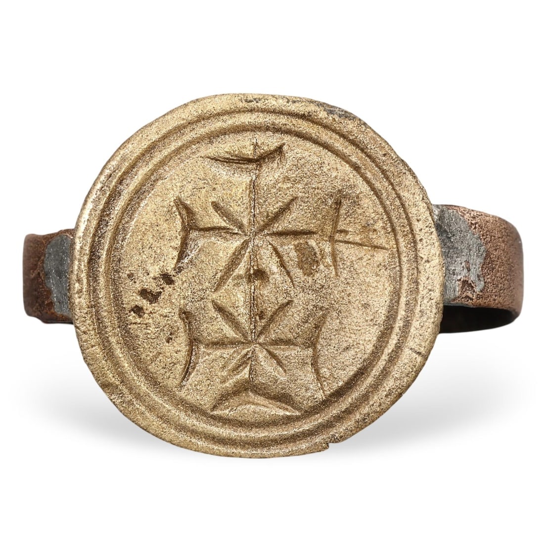 Authentic Ancient Medieval Viking / Celtic / Anglo-Saxon Bronze Ring, US 8.5 (1 of 3)