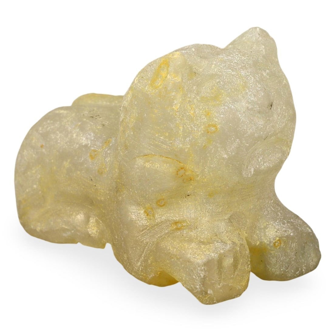 Post Medieval Sino-Siberian Stone Cub Figure, 18th-20th Century (1 of 3)