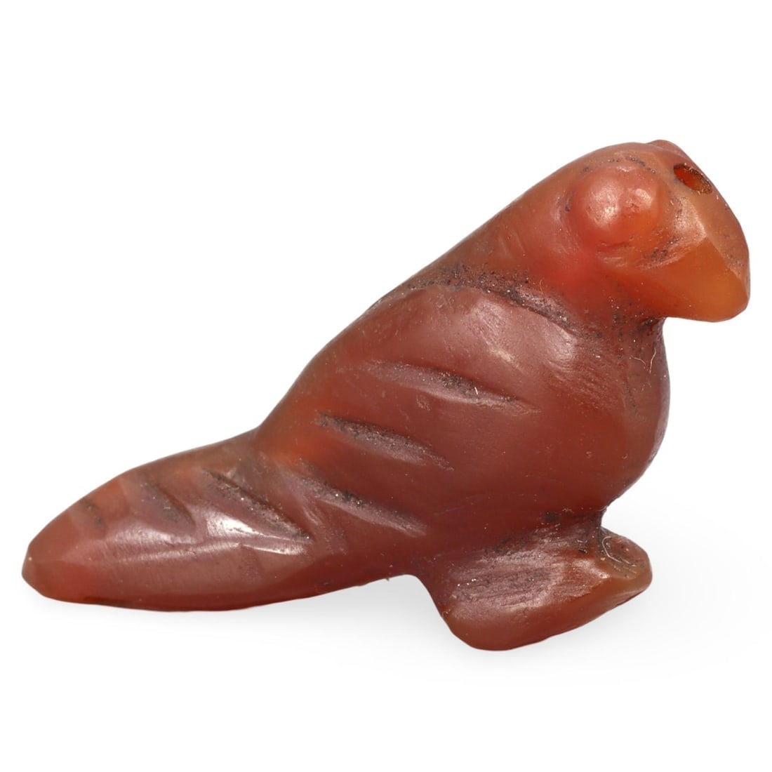 Ancient Medieval Burmese Pyu Pagan Zoomorphic Amulet Bead, 9th-13th Centur: We are delighted to present an extraordinary collection of jewelry and artifacts spanning various historic European periods. Our selection ranges from Ancient Roman, Byzantine, and Early Medieval to L