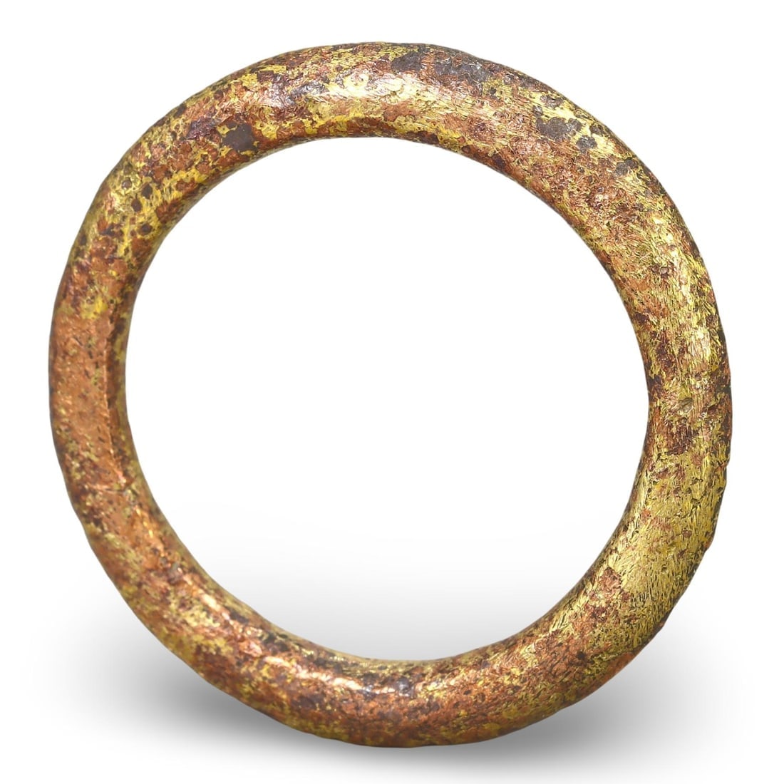 Authentic Ancient Medieval Viking / Celtic / Anglo-Saxon Bronze Ring, US12.25 (1 of 2)