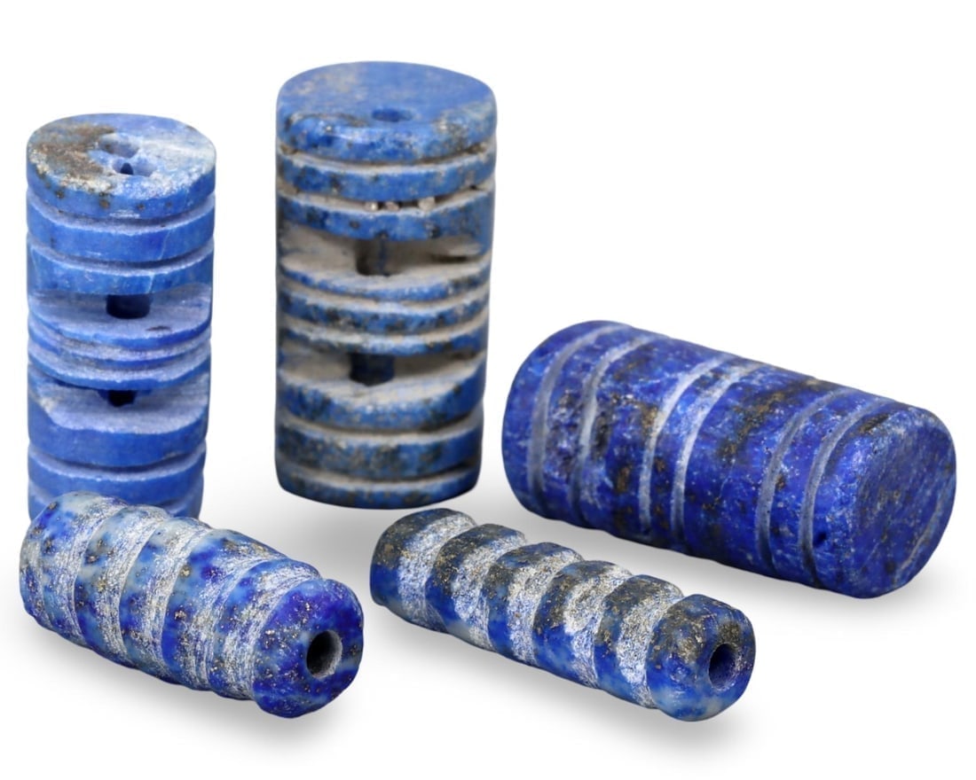 Antique Near Eastern Lapis Lazuli Beads Collection: We are delighted to present an extraordinary collection of jewelry and artifacts spanning various historic European periods. Our selection ranges from Ancient Roman, Byzantine, and Early Medieval to L