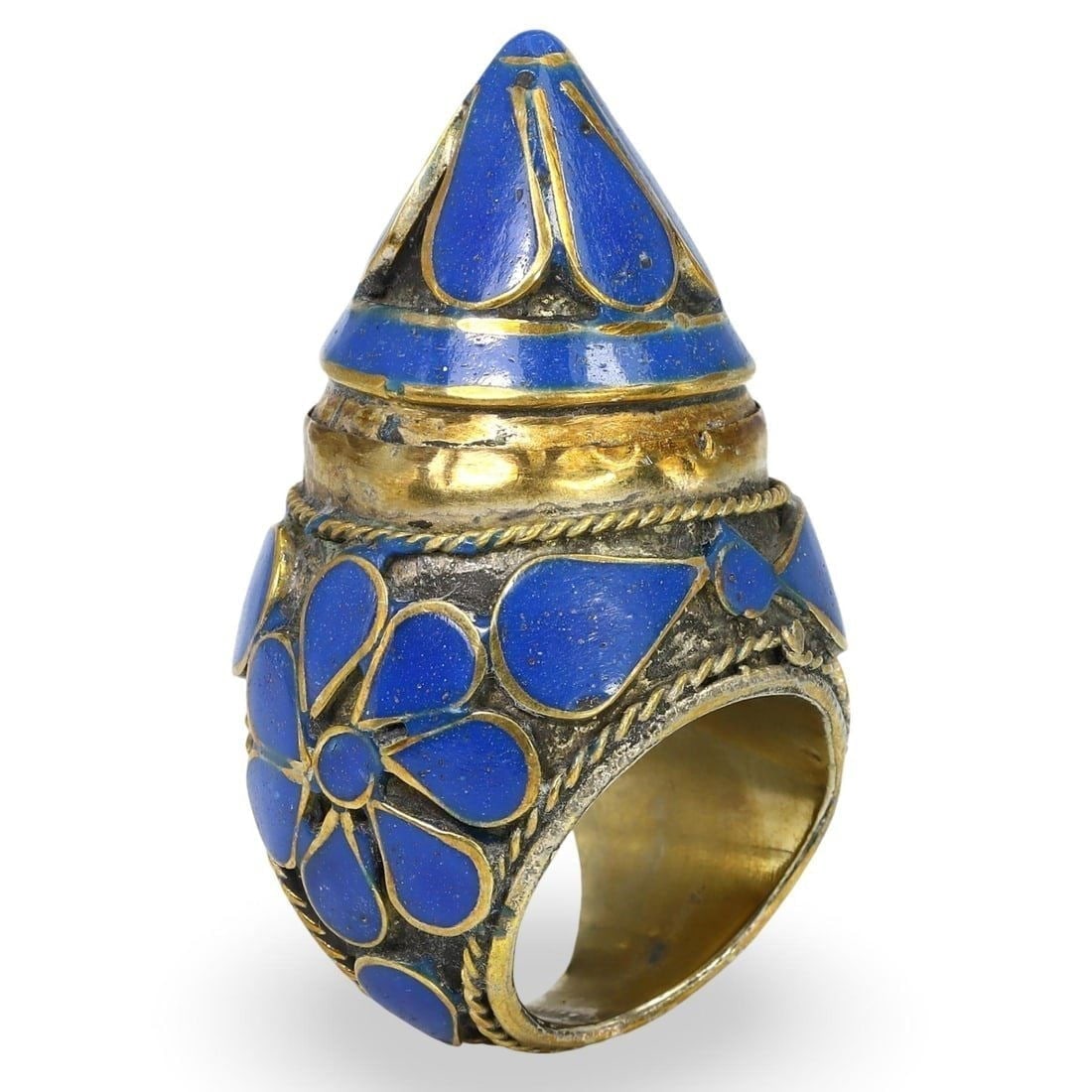 Turkish Nomad Tribe Tower Silver Ring, late 19th-early 20th Century: We are delighted to present an extraordinary collection of jewelry and artifacts spanning various historic European periods. Our selection ranges from Ancient Roman, Byzantine, and Early Medieval to L