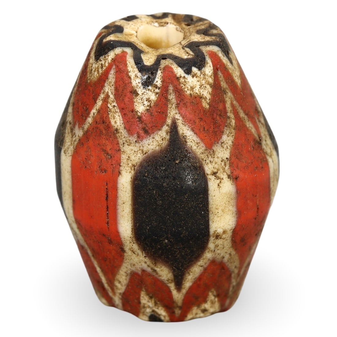 Antique Venetian Chevron Art Glass Trade Bead: We are delighted to present an extraordinary collection of jewelry and artifacts spanning various historic European periods. Our selection ranges from Ancient Roman, Byzantine, and Early Medieval to L