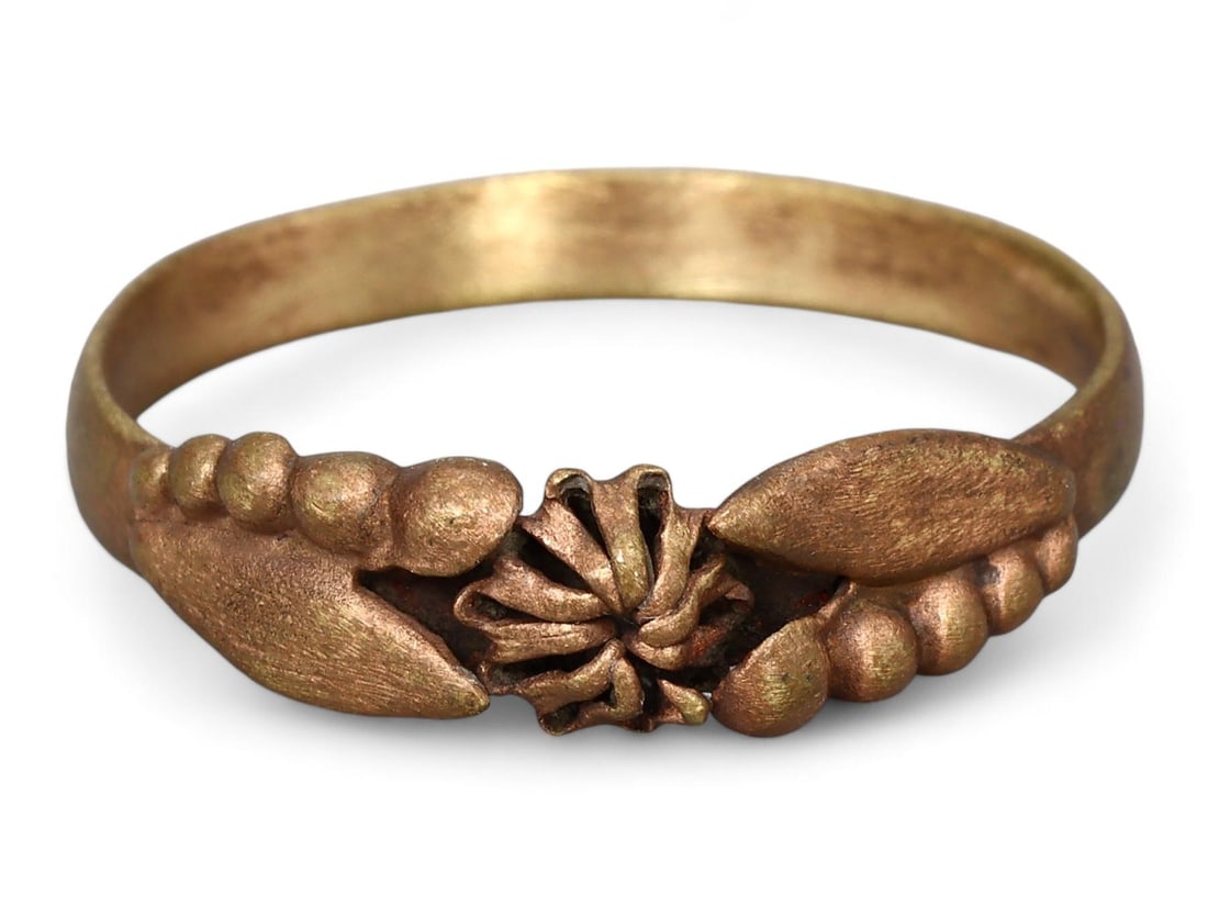 Authentic Ancient Medieval Viking / Celtic / Anglo-Saxon Bronze Ring, US 9 (1 of 2)