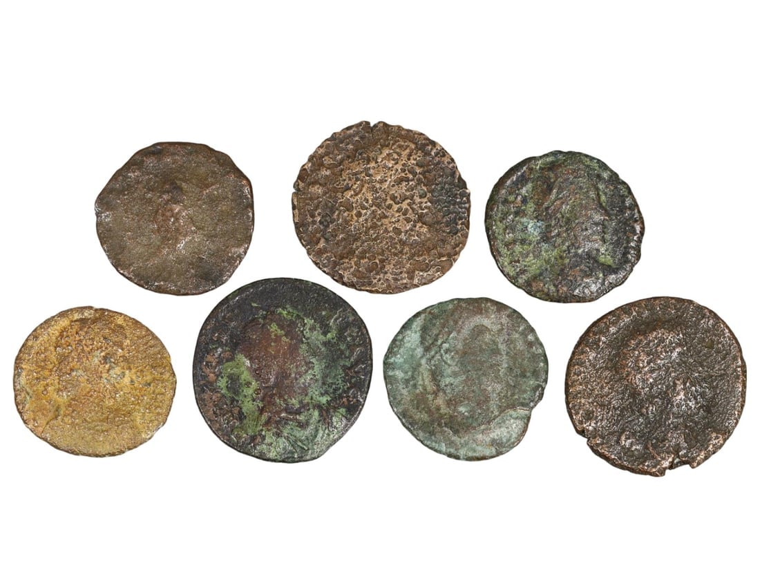 Lot of Ancient Roman Bronze Coins, (15mm-18mm) (1 of 2)